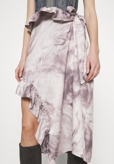 ROKH MIDI SKIRT RUFFLES - A-snit nederdel - purple