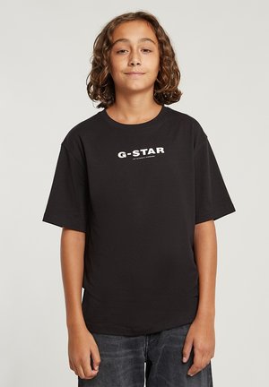 G-STAR SHORT SLEEVE LOOSE - T-shirt imprimé - dk black