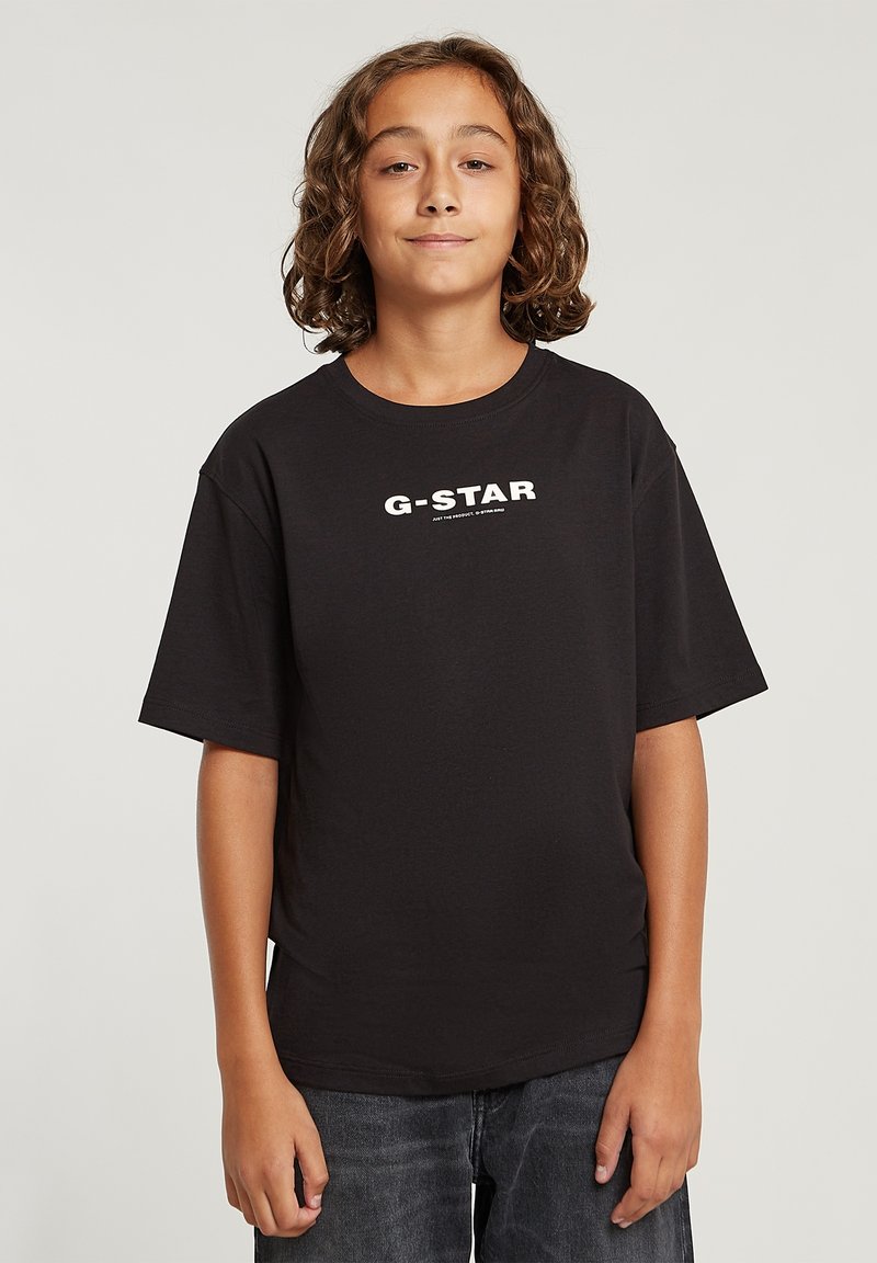 G-STAR SHORT SLEEVE LOOSE - T-shirt imprimé - dk black