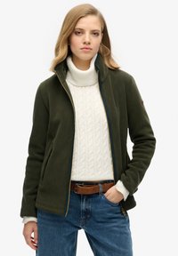 Superdry & Co ESTATE FULL - Fleecejas - surplus goods olive green