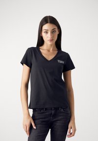 Levi's® PERFECT VNECK - Paprasti marškinėliai - caviar