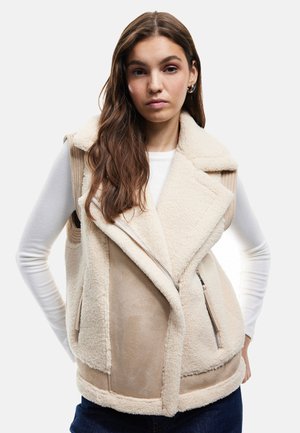 PLUSH - Weste - beige