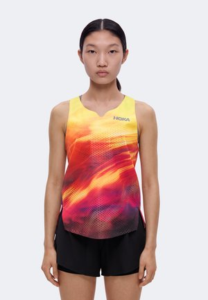 HOKA, RACE DAY SINGLET - Топ - citrus