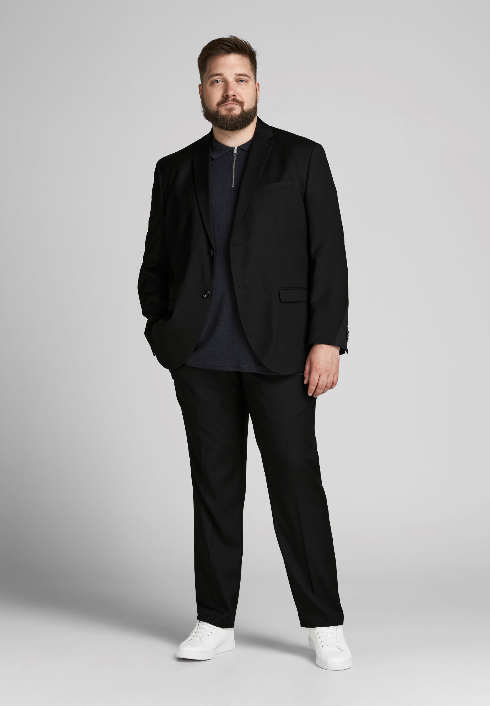 Jack & Jones JPRFRANCO SUIT PLUS SIZE Anzug black/schwarz Zalando.ch