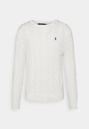CABLE - Pullover - white