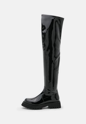 Over-the-knee boots - black