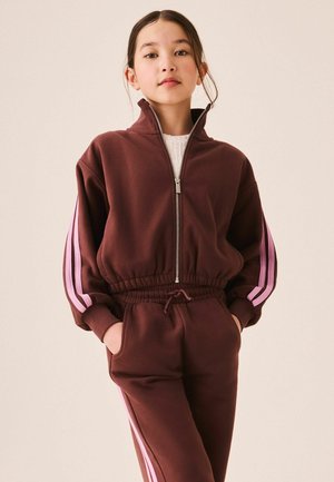 Next, REGULAR FIT - ZIP THROUGH SWEATSHIRT - Zip-up sweatshirt - brown pink