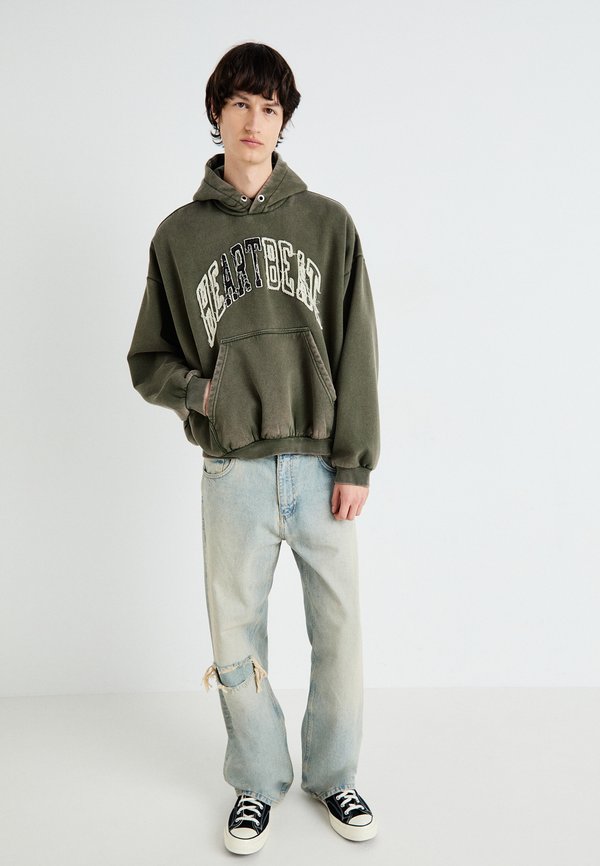 LEON GRAPHIC HEAVY HOODIE - Hoodie - khaki4