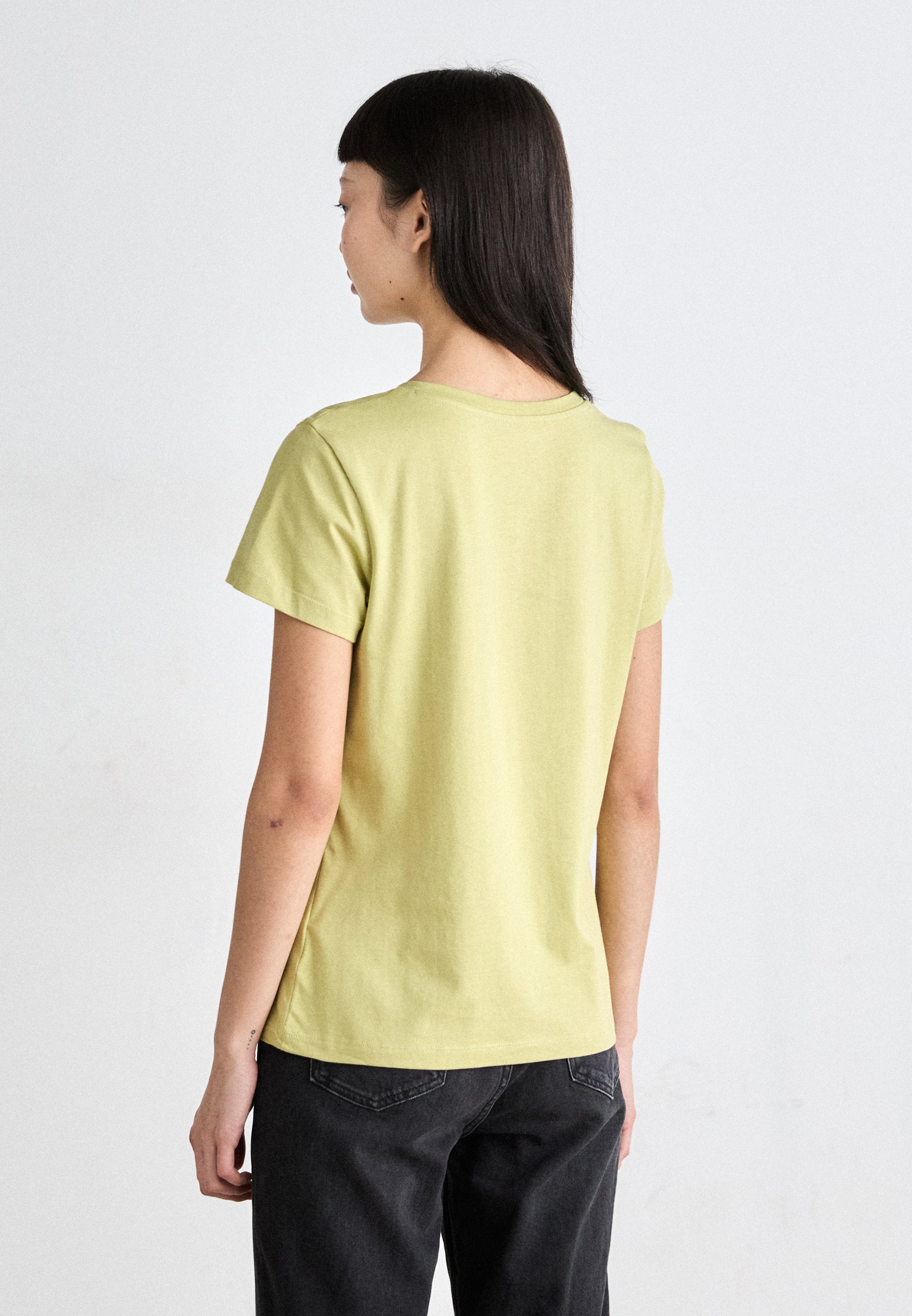 売れ筋商品|||カルバンクライン Tシャツ レディース トップス MONOLOGO SLIM TEE 2 PACK - Basic T-shirt - leek green/bright white 2-PACK MONOLOGO SLIM TEE - ck black /bright white Calvin