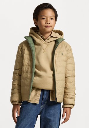P-LAYER 2 REVERSIBLE MOCKNECK JACKET - Piumino - vintage khaki/mint olive