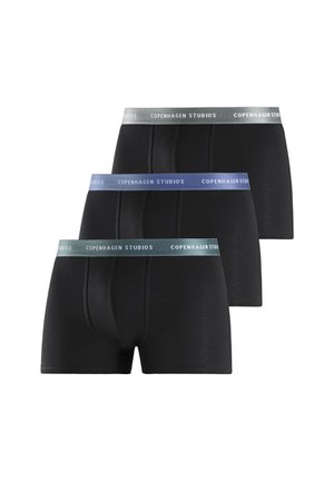 3 PACK - Boxer Briefs - schwarz-blau   schwarz-salbei   schwarz-grau