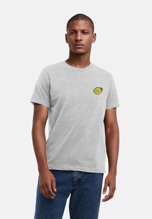 LEMON CUTE FACE - Print T-shirt - grey melange