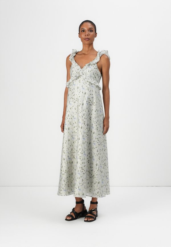 OLMSHYLA FRILL LONG DRESS  - Day dress - pumice stone