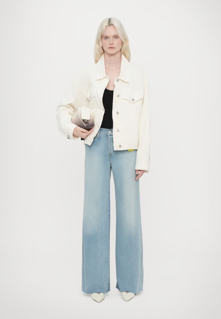 RE/DONE MID RISE PALAZZO - Jean boyfriend - blue denim