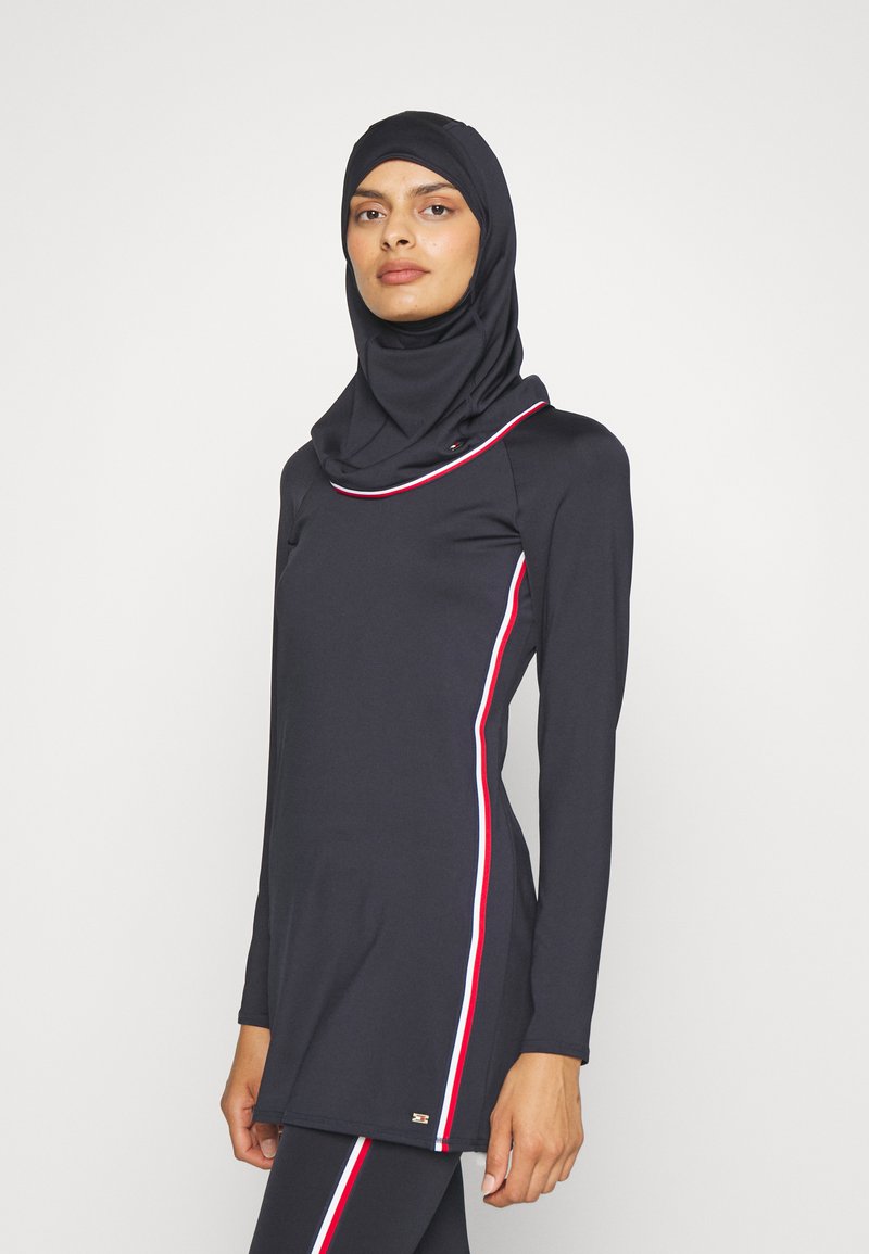 Tommy Hilfiger MODEST SWIM TOP - Horní díl bikin - desert sky
