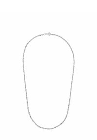 Collana in argento con un design attorcigliato. Presenta una struttura sottile e flessibile e una chiusura per un fissaggio sicuro.