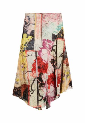 Desigual, LONG PRINTED SKIRT - Maxi skirt - black