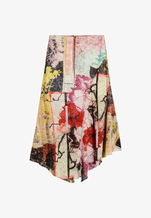 Desigual, LONG PRINTED SKIRT - Falda larga - black