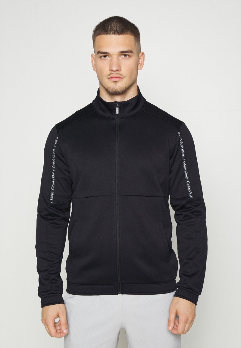 Calvin Klein Performance FULL ZIP - Zip-up sweatshirt - black beauty ...