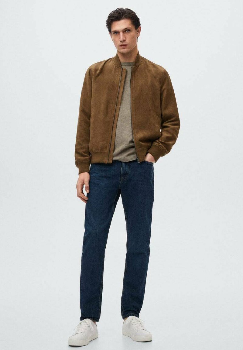 Herren Leichte Jacken | Mango Bomberjacke cognac - QU19542 Herren Leichte Jacken | Mango Bomberjacke cognac - QU19542
