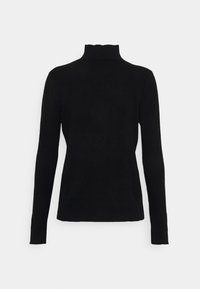 pure cashmere SIMPLE HIGH NECK SWEATER - Džemperis - black