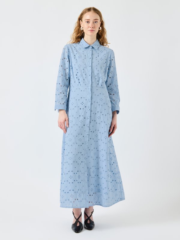 YASSAVANNO LONG SHIRT DRESS - Blusenkleid - clear sky