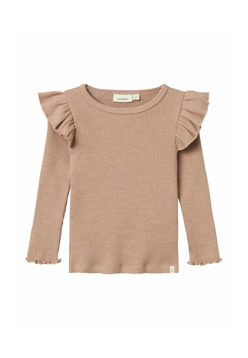 Lil' Atelier MIT LANGEN ÄRMELN SLIM FIT - Maglione - rugby tan