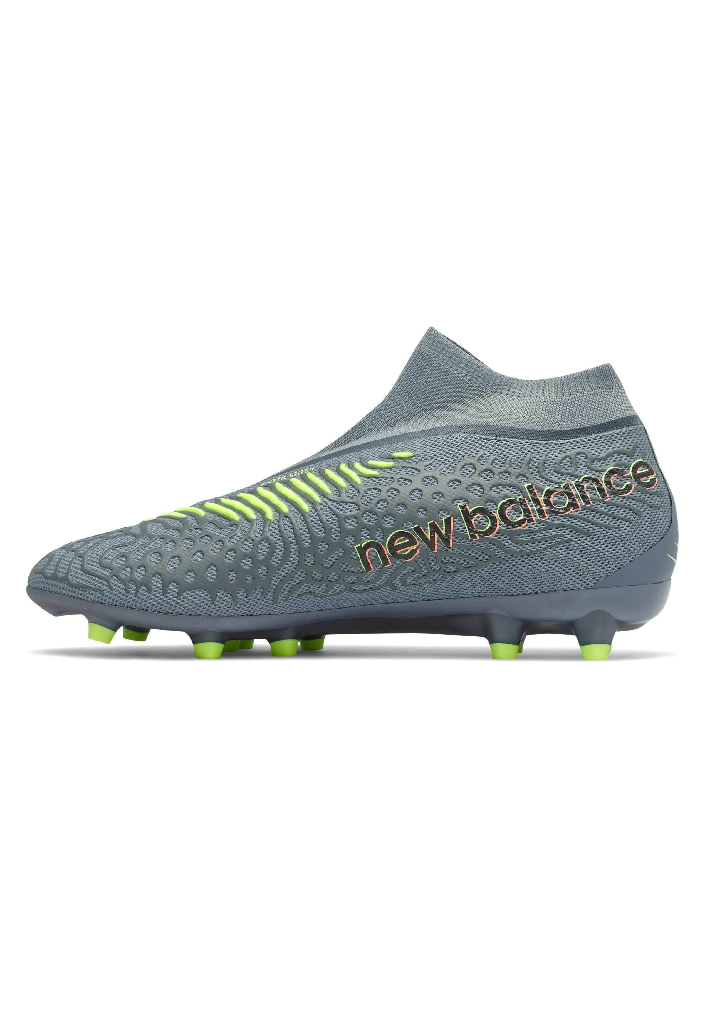 New Balance Moulded stud football boots - thunder/bleachedlimeglo/grey -  Zalando.de