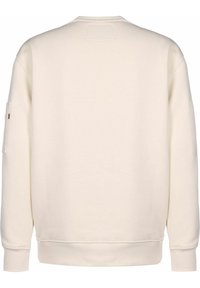 Alpha Industries LABEL  - Mikina - jet stream white