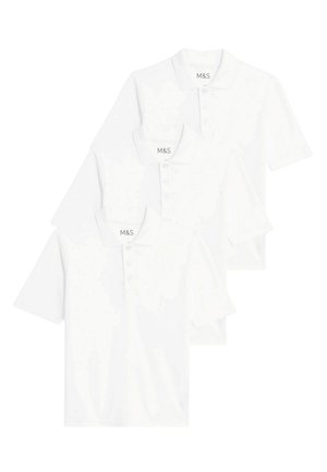 Marks & Spencer 3 PACK  - Polo - white