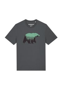 watapparel WALDBÄR - T-shirt print - anthracite
