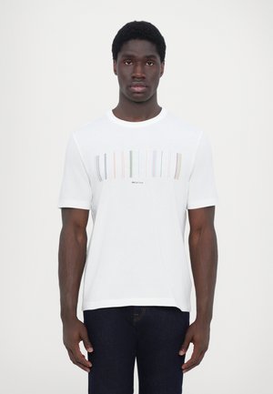 CASUAL FIT STRIPE - T-shirt imprimé - white