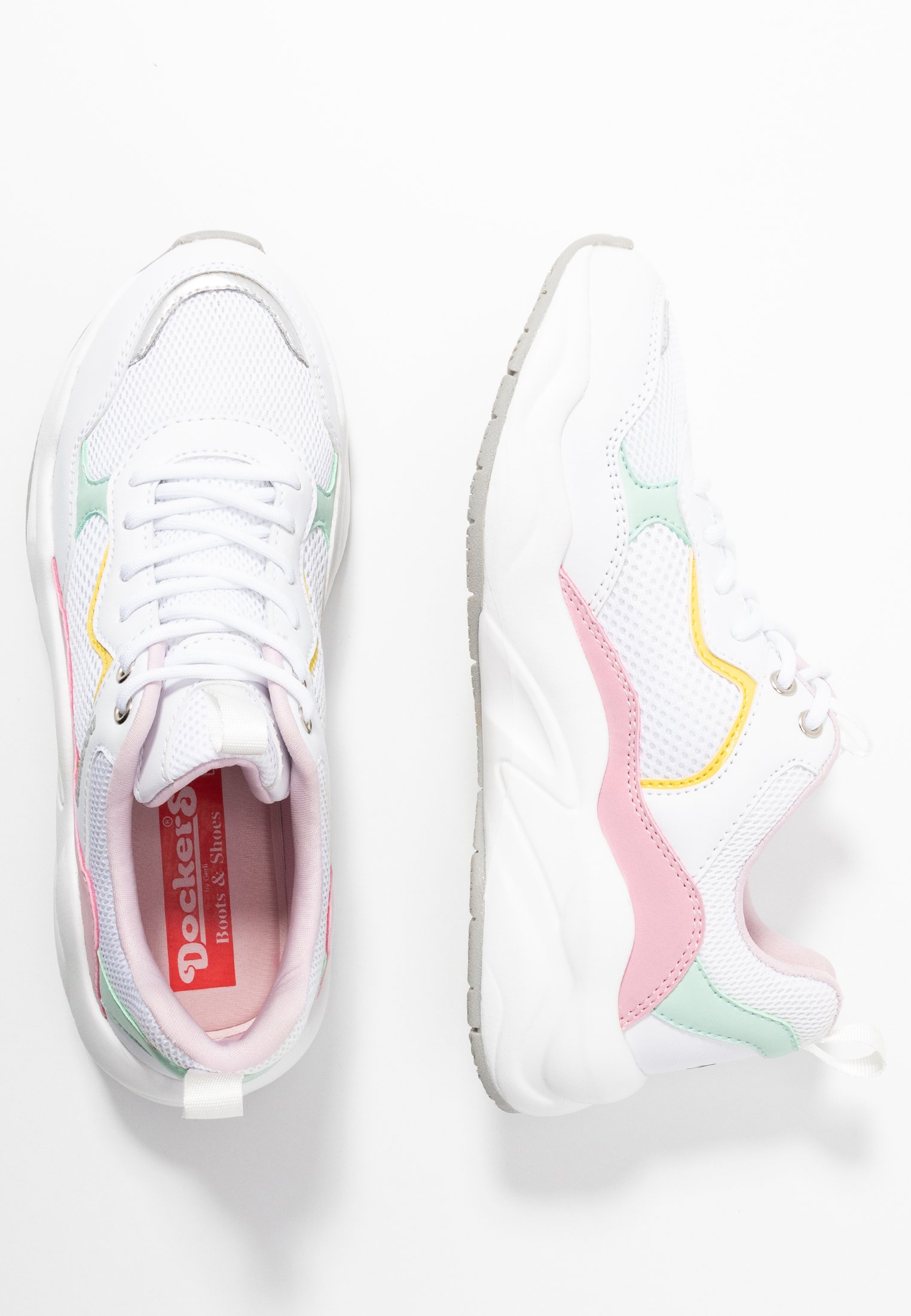 Dockers by Gerli Sneakers laag - weiß/multicolor/wit - Zalando.nl