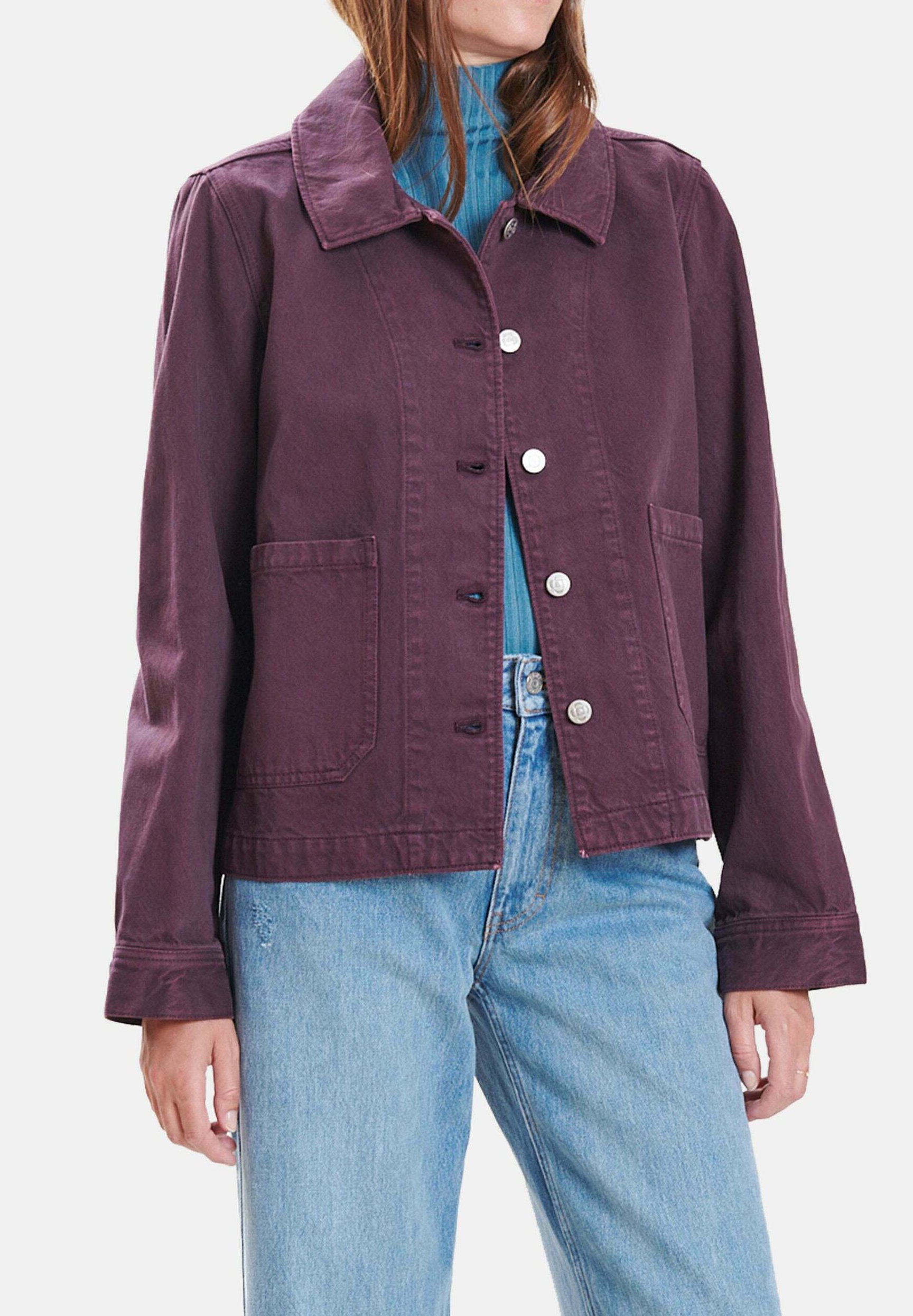 Veste en laine d'aubergine - Canada