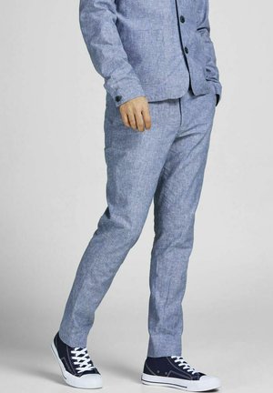 SLIM FIT - Trousers - chambray blue