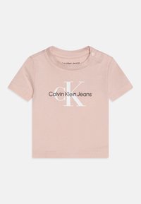 Calvin Klein Jeans MONOGRAM UNISEX - Triko s potiskem - sepia rose