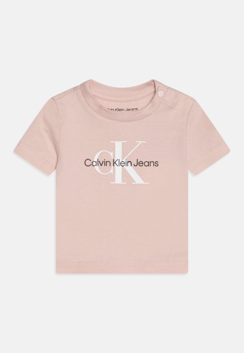 Calvin Klein Jeans MONOGRAM UNISEX - Camiseta estampada - sepia rose