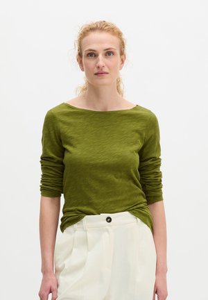 Marc O'Polo, T-SHIRT, LONG SLEEVE, BOAT NECK - Longsleeve - shaded fern
