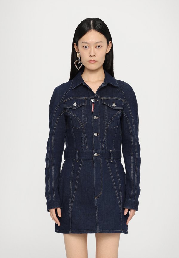 DENIM DRESS - Jeanskleid - dark rince
