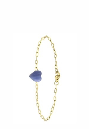 MET HART BLAUWE AGAAT - Armband - gold-coloured