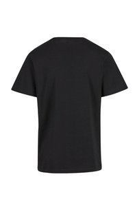 Black short-sleeved t-shirt made of cotton, featuring a classic crew neck and a slightly relaxed fit, with no visible patterns or accents.