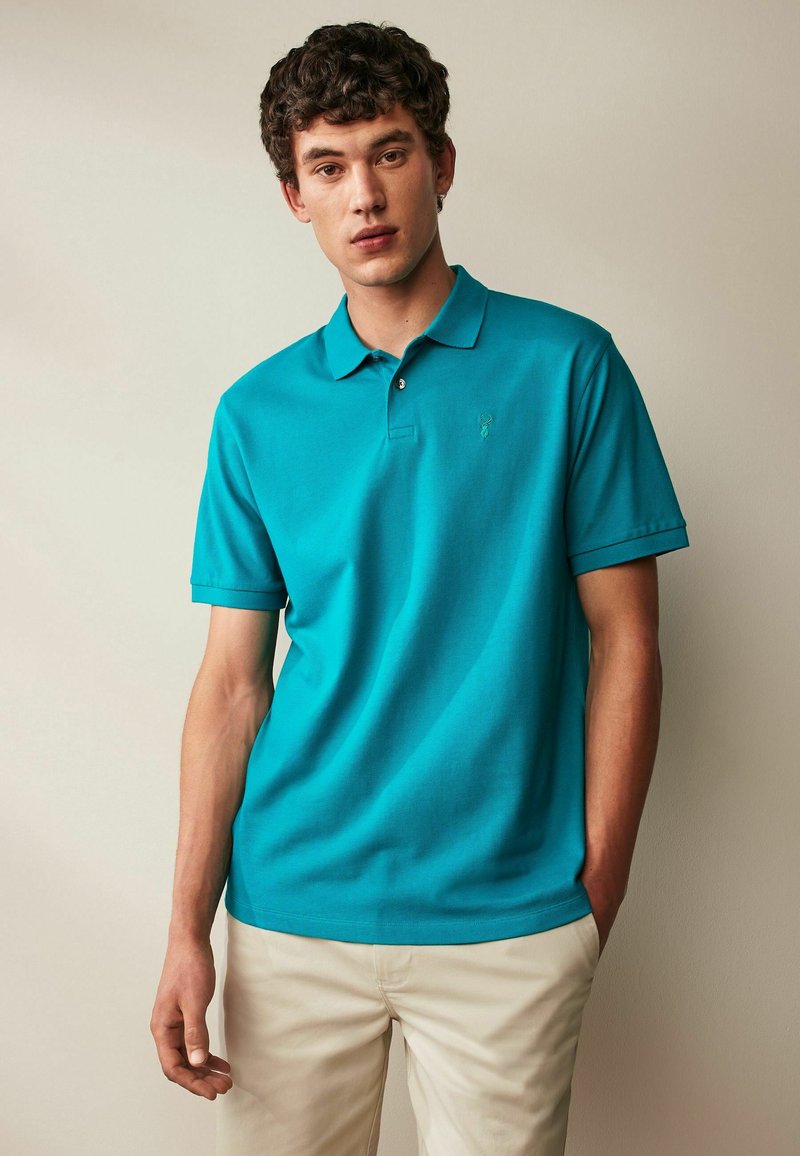 Next REGULAR - Polo - turquoise blue
