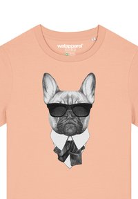 watapparel EIN FESCHER HUND - T-Shirt print - fraiche peche