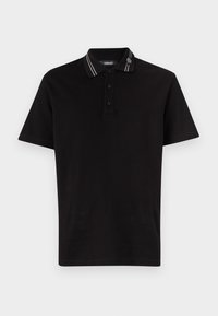 MEDUSA EMBROIDERY ON THE COLLAR - Bluză polo - black