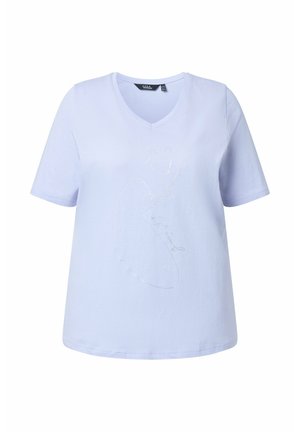 Ulla Popken, CLASSIC, V-AUSSCHNITT, HALBARM - T-shirt print - lavender