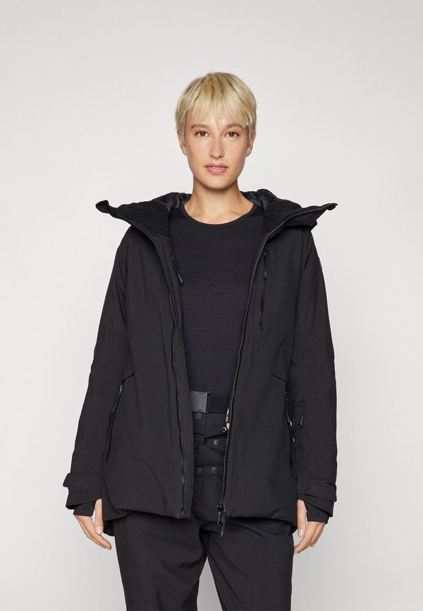 WOMAN JACKET FIX HOOD - Ski jacket - nero3