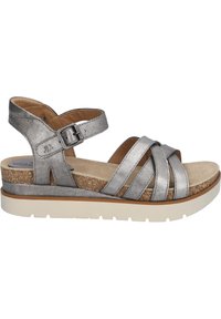 Josef Seibel Sandalen met plateauzool - platin