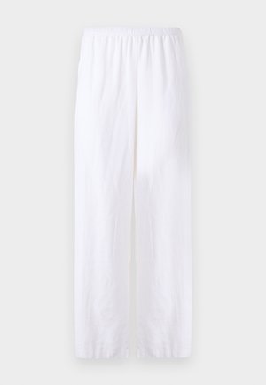 Abercrombie & Fitch, Straight Linen-Blend Pull-On Pant - Pantalones - brilliant white