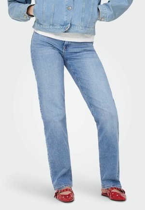 STRAIGHT-FIT ONLLOPEZ NIEDRIGE TAILLE KAROTTE - Sirgete säärtega teksad - light blue denim