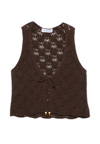 Strickjacke - dark brown